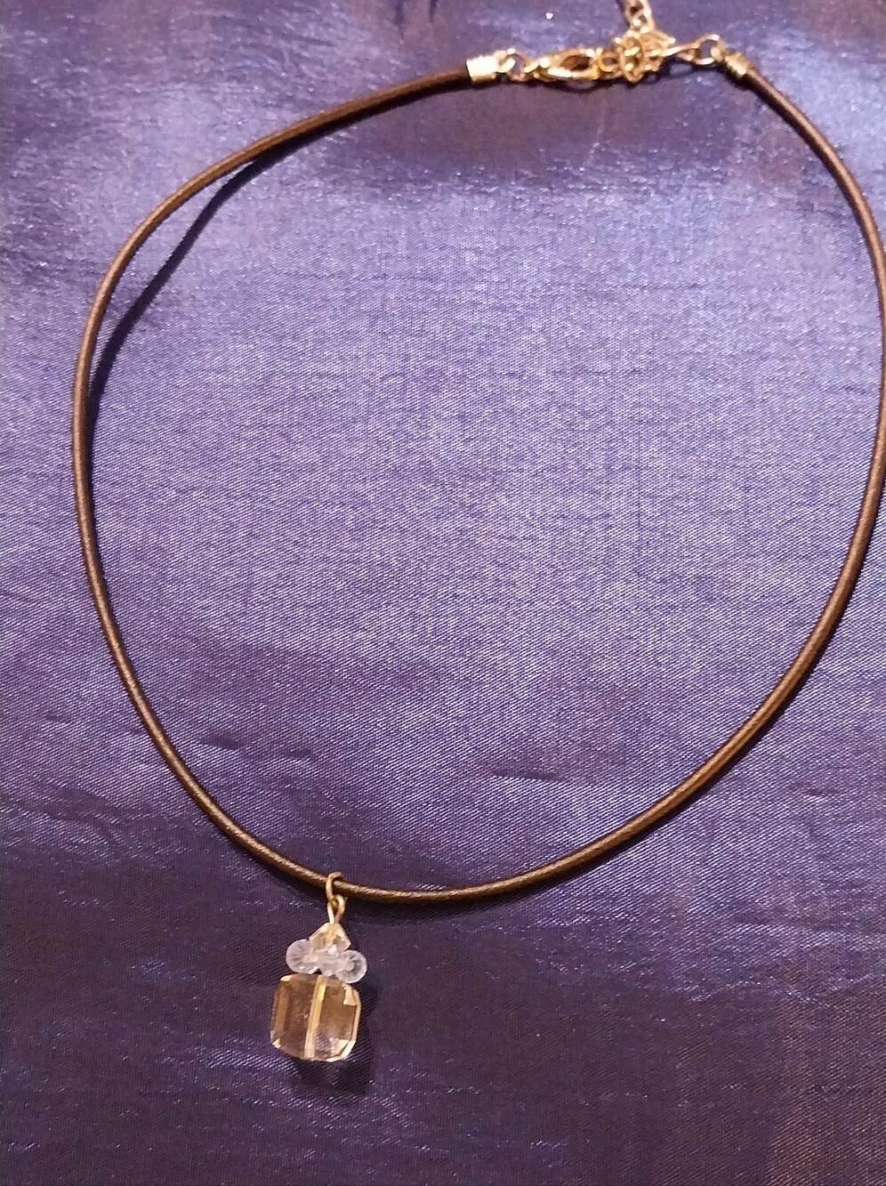 Crystal Pendant With Necklace